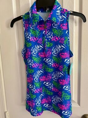 NWT Tzu Tzu Multicolor Sleeveless Top Small